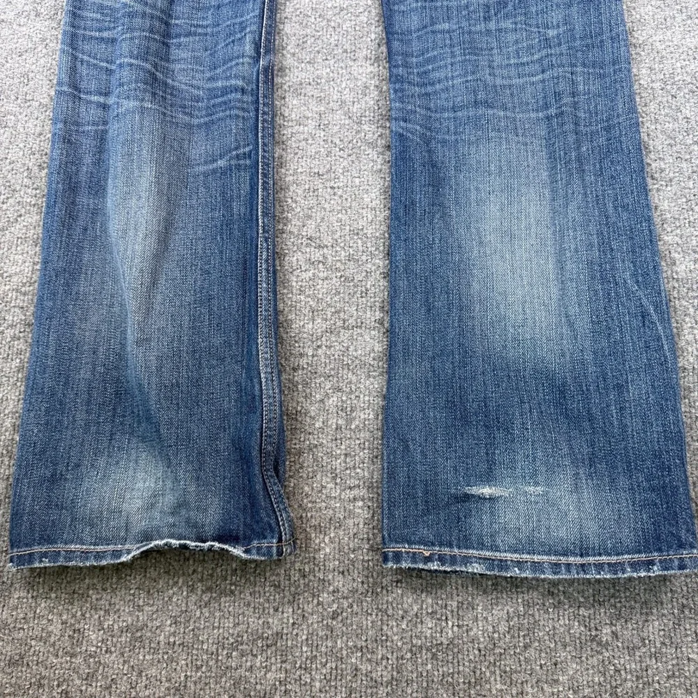 Levis 537 Jeans Mens 30x30 Slim Bootcut Blue Faded Denim Western Low Rise